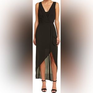 bcbg black high low dress Lace Taffeta High-Low Gown main image 1